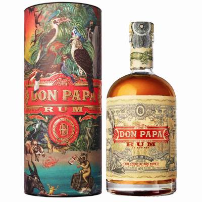 Don Papa Single Island  in Geschenkdose 7 Jahre 40% Vol.