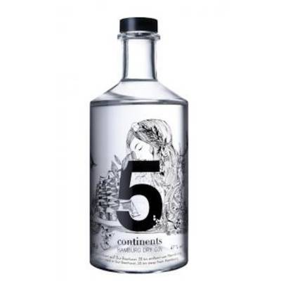 5 Continents Hamburg Dry Gin  0,7l  47% Vol.