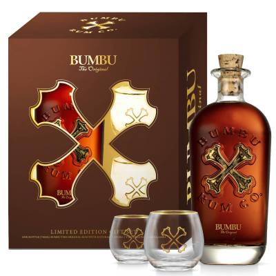 Bumbu Original Geschenkset mit 2 Gläsern 0,7l  40% Vol.